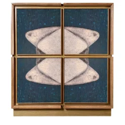 Credenza Astratta Dieci Blu