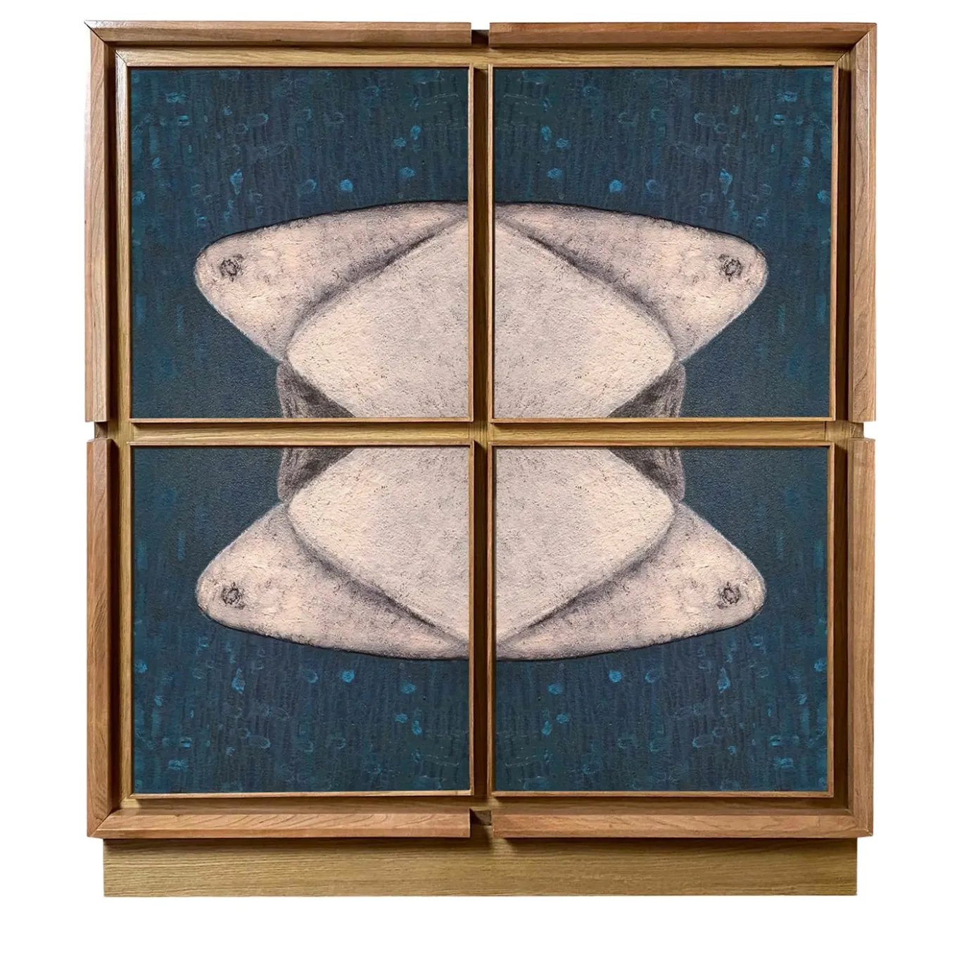 Credenza Astratta Dieci Blu