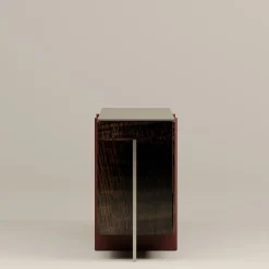 Credenza Barcelona marrone e rossa