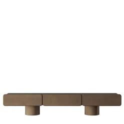 Credenza bassa effetto metallo Marte Bronze