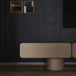Credenza bassa effetto metallo Marte Bronze
