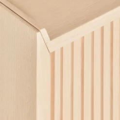 Credenza bassa Sipario a 2 ante in frassino naturale