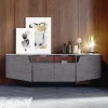 Credenza Bellatrix Nera con Barre a LED