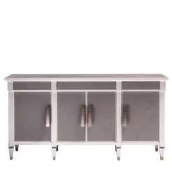 Credenza bianca a 4 porte