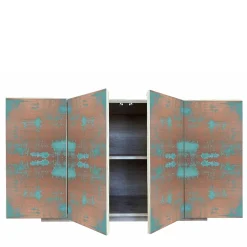 Credenza Boccadarno Due a 4 porte in turchese di Meccani Studio