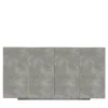 Credenza Boccadarno Otto a 4 ante in grigio di Meccani Studio