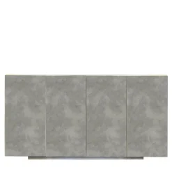 Credenza Boccadarno Otto a 4 ante in grigio di Meccani Studio