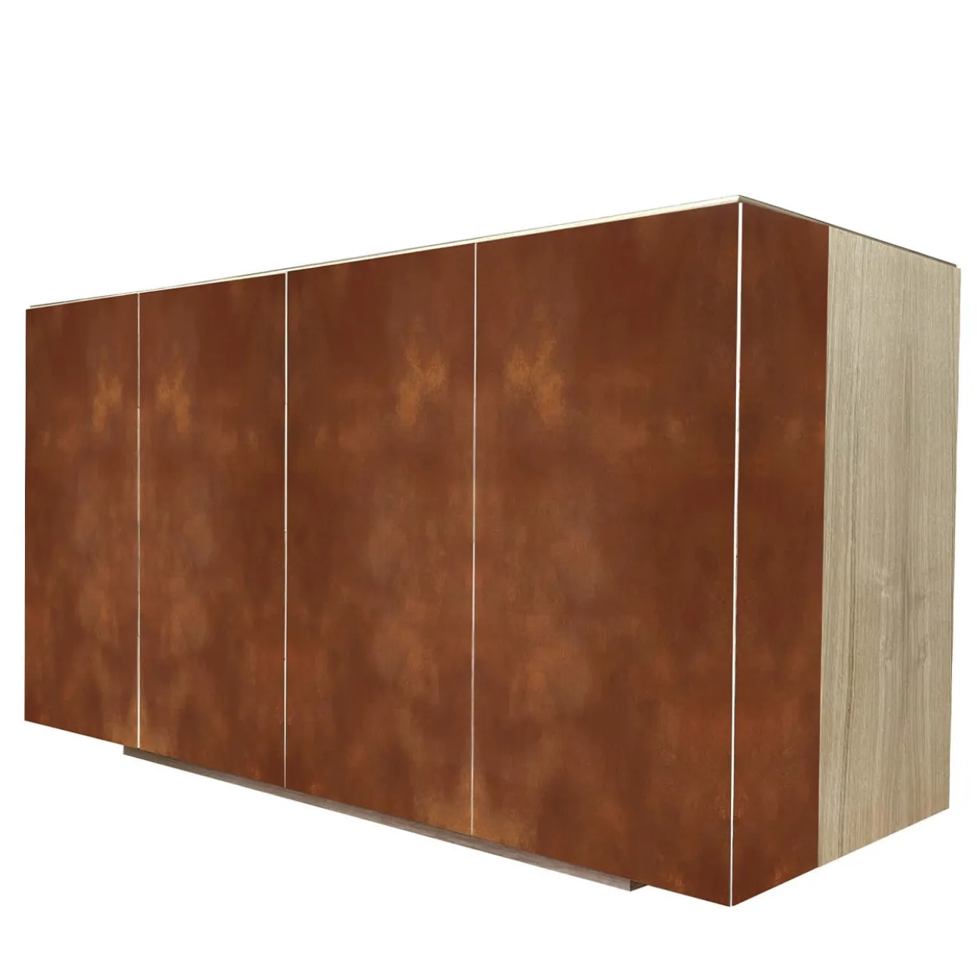 Credenza Boccadarno Quattro a 4 ante in ruggine di Meccani Studio