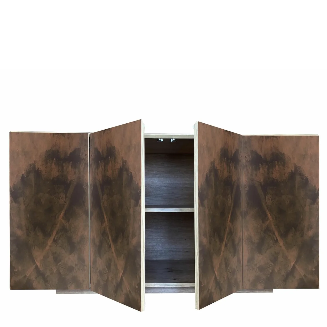 Credenza Boccadarno Tre a 4 ante in marrone di Meccani Studio