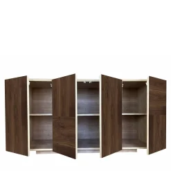 Credenza Boccadarno Uno a 4 ante in noce di Meccani Studio