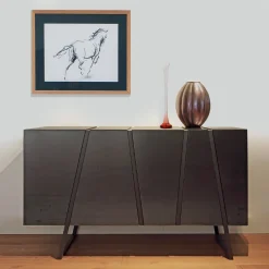 Credenza Bold in ferro nero di Roberto Del Dò