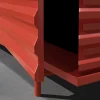 Credenza B-Side rosso fuoco a 2 ante in MDF