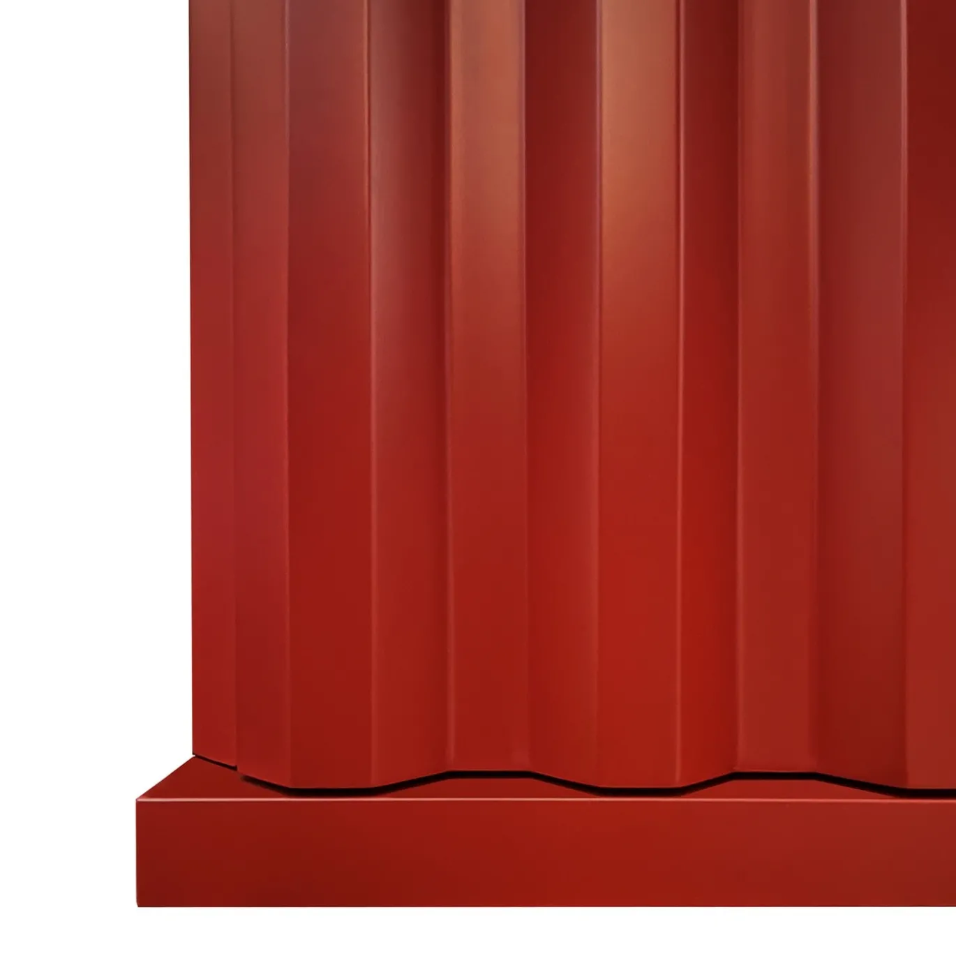 Credenza B-Side rosso fuoco a 2 ante in MDF