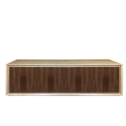 Credenza Canaletto a 4 ante in noce e rovere di Mascia Meccani