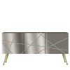 Credenza Contemporanea A 3 Ante In Vetro Specchiato Inciso