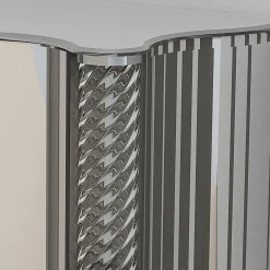 Credenza Curve in vetro di Murano