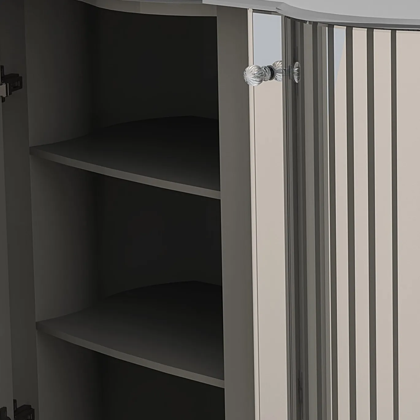 Credenza Curve in vetro di Murano