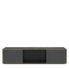 Credenza Desirè con piano in marmo e cassetti in pelle