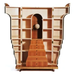 Credenza "Dulcama" in Noce e Acero di Aurelio Porro