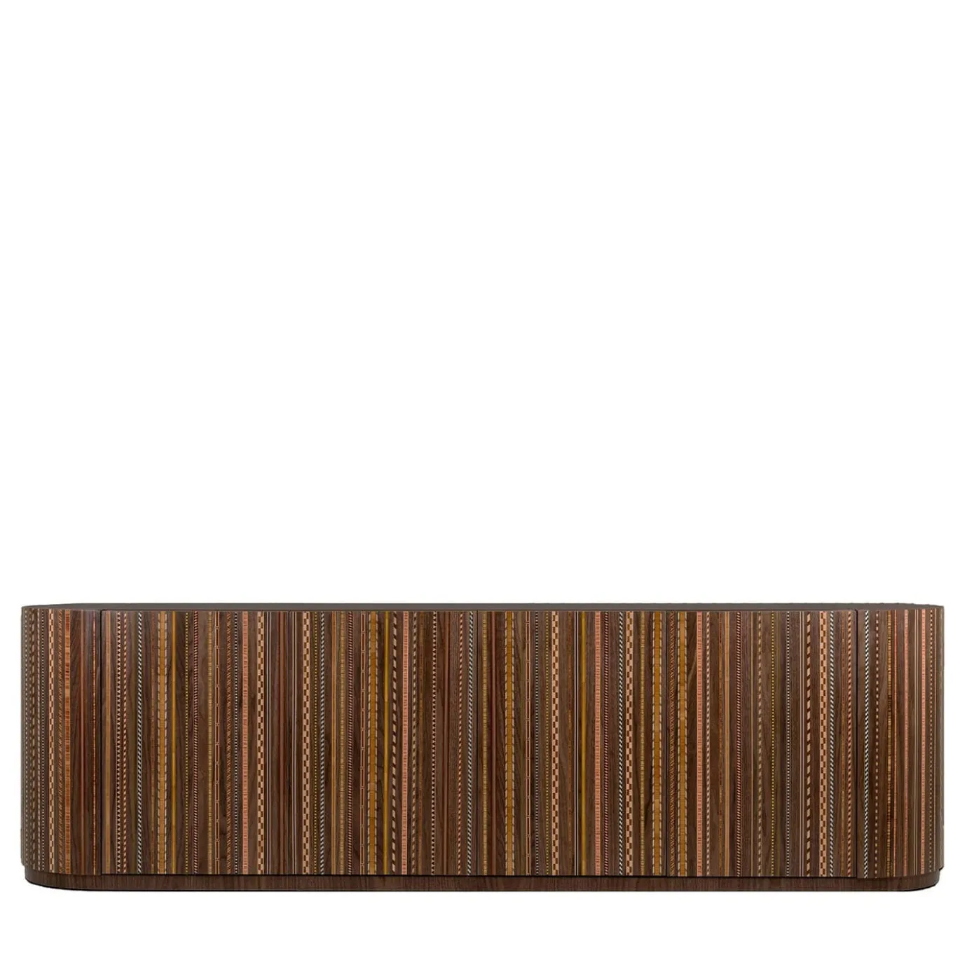 Credenza Element in Noce Policromo Intarsiato