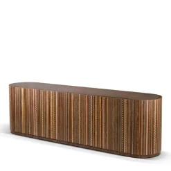 Credenza Element in Noce Policromo Intarsiato