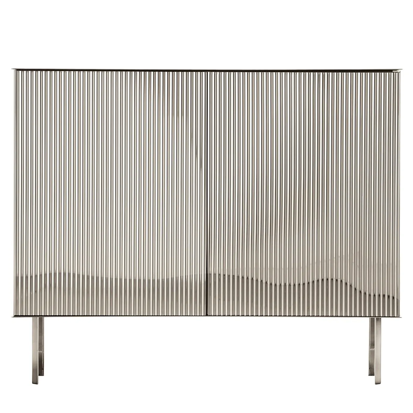 Credenza Elizabeth in acciaio inox lucido di Nathalie Dewez
