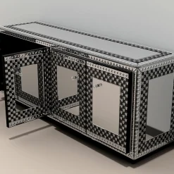 Credenza Ermes in vetro di Murano