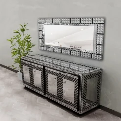 Credenza Ermes in vetro di Murano