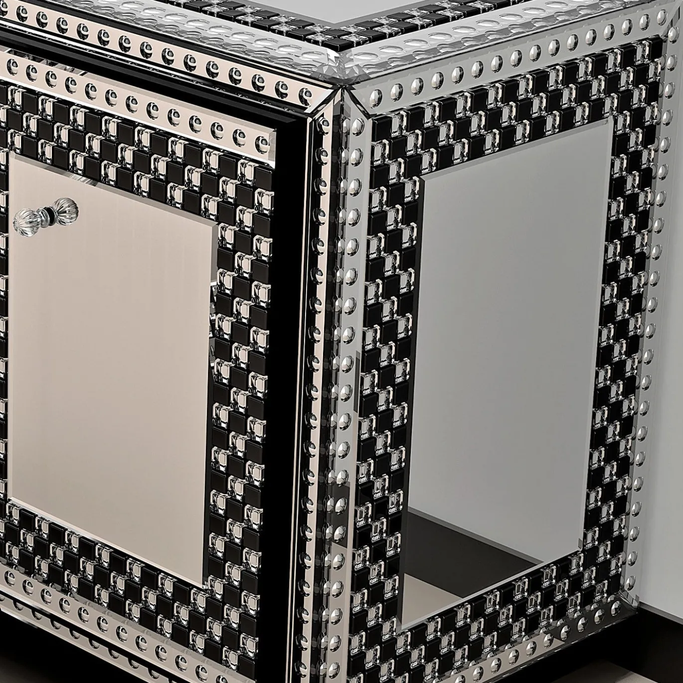 Credenza Ermes in vetro di Murano