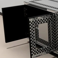 Credenza Ermes in vetro di Murano