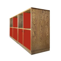 Credenza Esotica rossa di Ferdinando Meccani