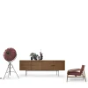 Credenza Galatea a 4 ante in noce rigato di Giuseppe Bavuso