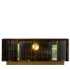 Credenza Helios a 4 ante in Makassar con intarsi in corno