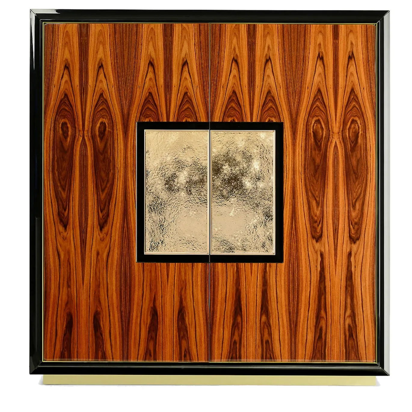 Credenza Herbert in legno con inserti in ceramica