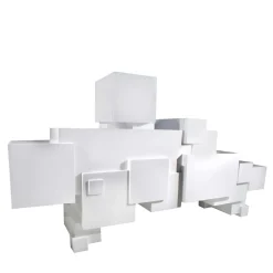 Credenza Hypercube bianca
