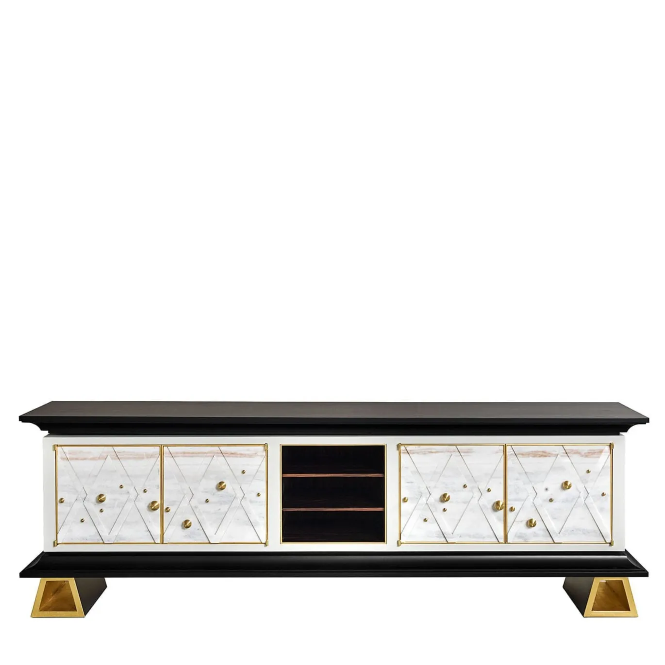 Credenza in ebano e marmo