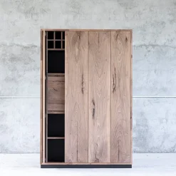 Credenza in legno di noce europeo marrone 4ASSI