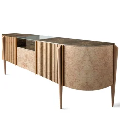 Credenza in legno e marmo Terra di Siena di Tamo