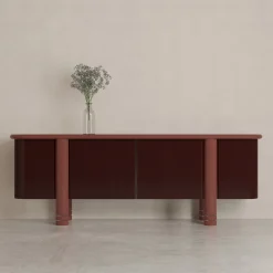 Credenza in legno rosso Paris