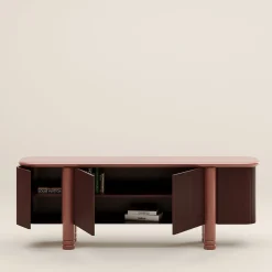 Credenza in legno rosso Paris