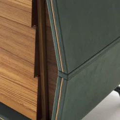 Credenza in pelle verde Amalfi