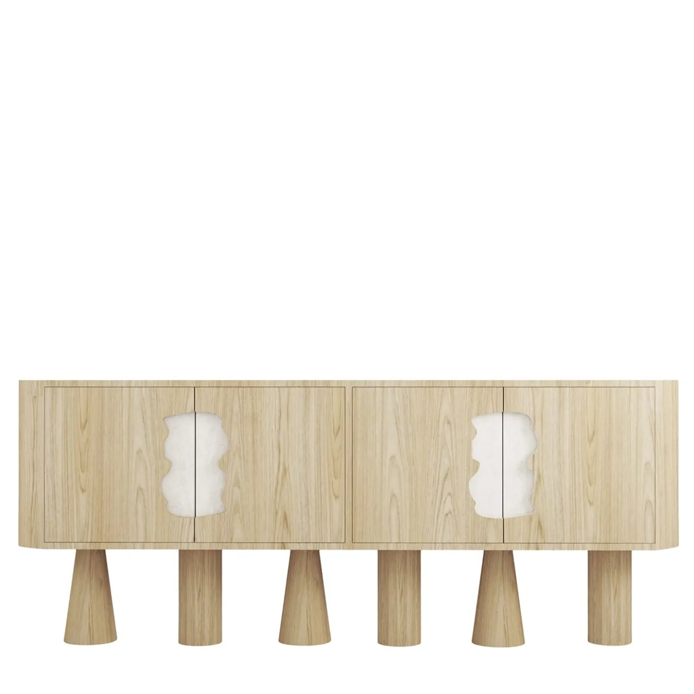 Credenza in rovere e marmo Creta