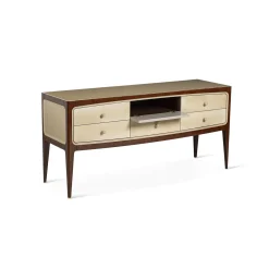 Credenza in stile anni '60 in faggio con cassetti 8712