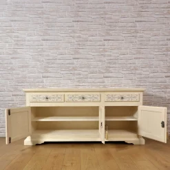 Credenza In Stile Tirolese Dipinta a Mano in Legno