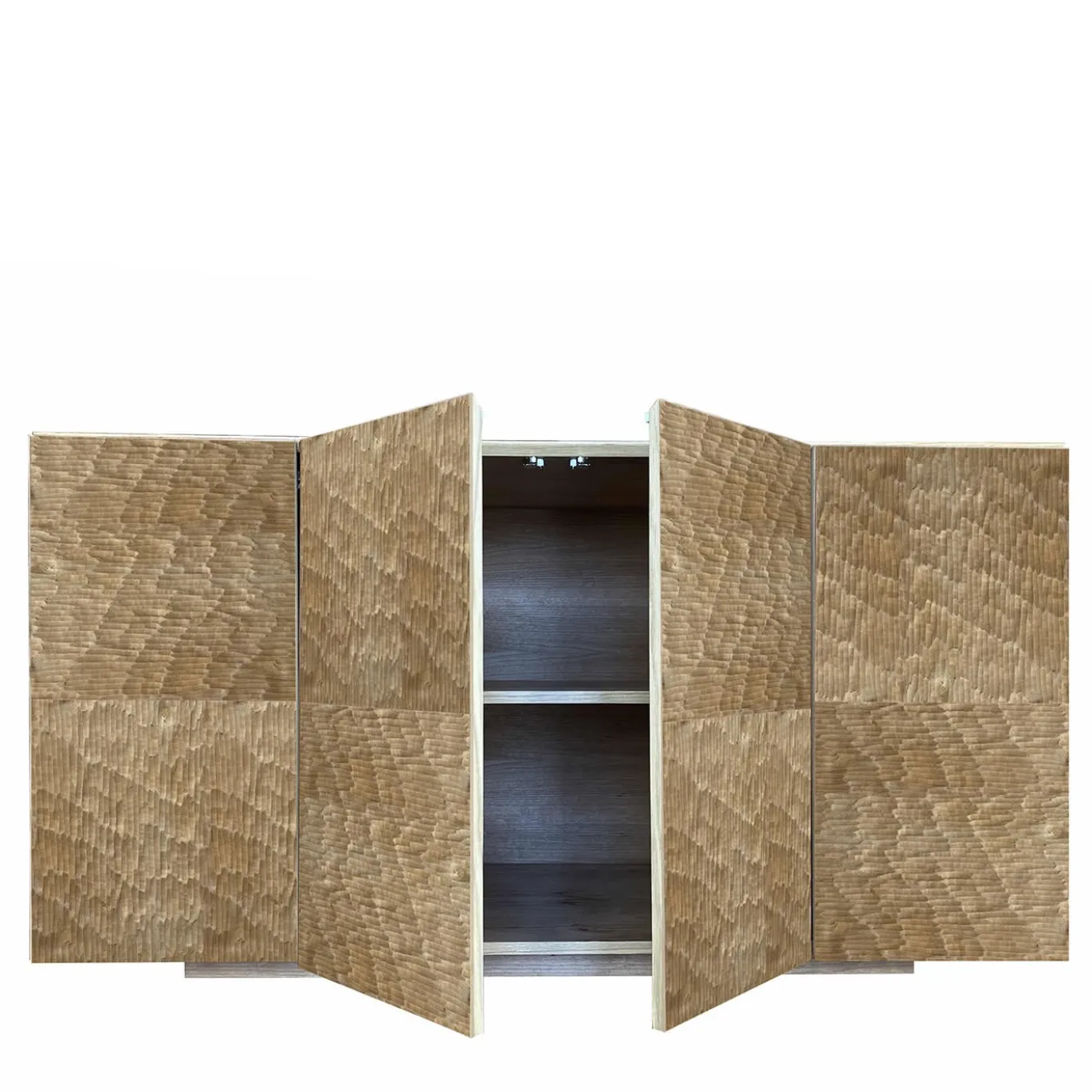 Credenza intagliata a 4 ante Boccadarno Sette di Meccani Studio
