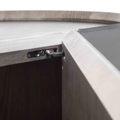 Credenza Iris in Pelle Grigia
