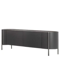 Credenza Iris in Pelle Grigia