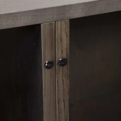 Credenza Iris in Pelle Grigia