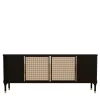 Credenza Joyce a 4 ante con paglia di Vienna di Libero Rutilo