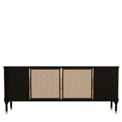 Credenza Joyce a 4 ante con paglia di Vienna di Libero Rutilo
